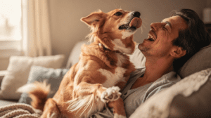 Why does my dog want to lick me so much while cuddling