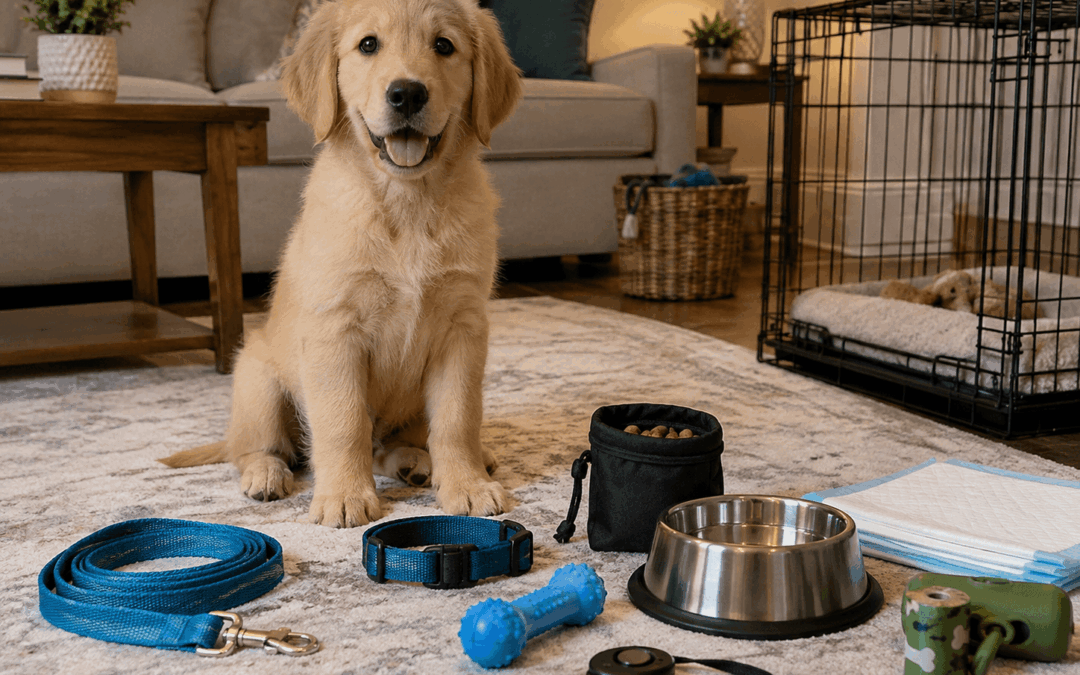 Puppy training timeline from basic cues to obedience